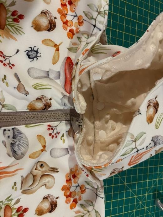 Poncho de voiture en coton imprimé forêt
